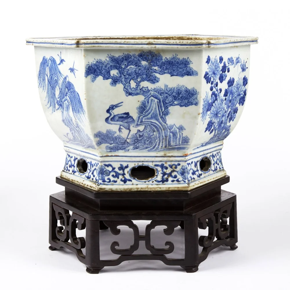 Asian Porcelain Planter