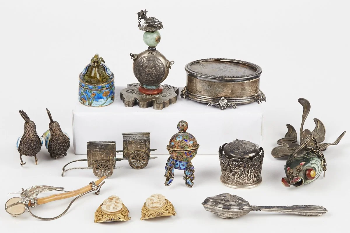 Silver objects collection