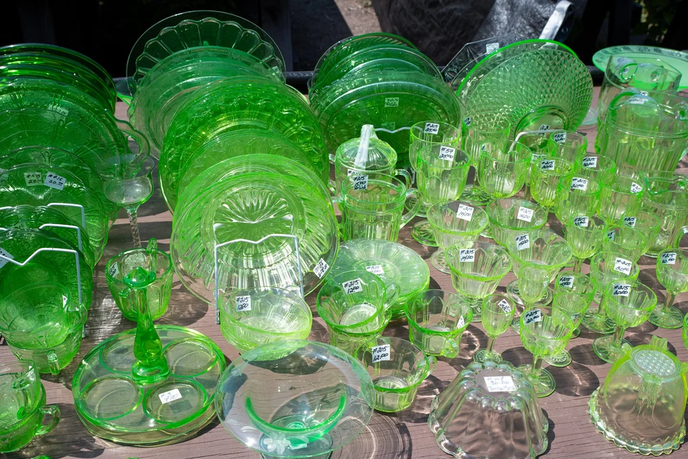 Uranium glass collectibles